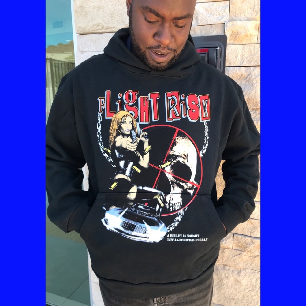 Flight Risk Hoodie with Front Pockets XL